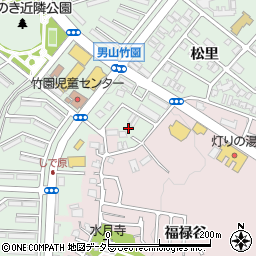 京都府八幡市男山松里14周辺の地図