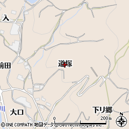 愛知県蒲郡市坂本町（道塚）周辺の地図