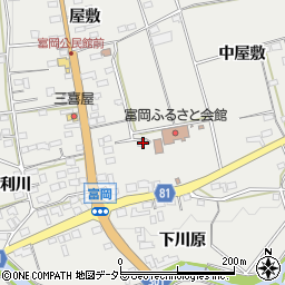 愛知県新城市富岡大廻リ周辺の地図