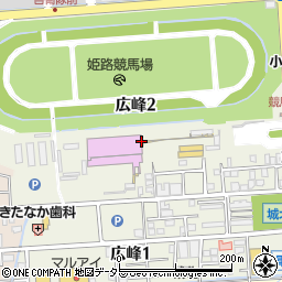 兵庫県姫路市広峰周辺の地図
