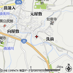 愛知県額田郡幸田町須美洗前42周辺の地図