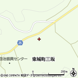 広島県庄原市東城町三坂352周辺の地図
