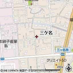 静岡県焼津市三ケ名453周辺の地図