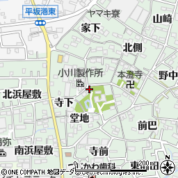 愛知県西尾市楠村町堂地28-1周辺の地図
