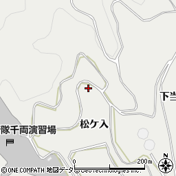 愛知県豊川市千両町松ケ入周辺の地図