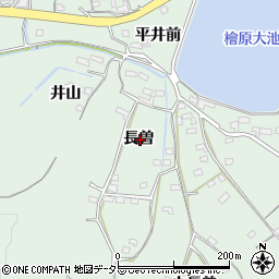 愛知県常滑市檜原長曽周辺の地図