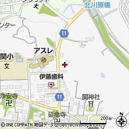 三重県亀山市関町木崎725-2周辺の地図