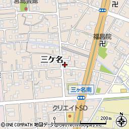 静岡県焼津市三ケ名433周辺の地図