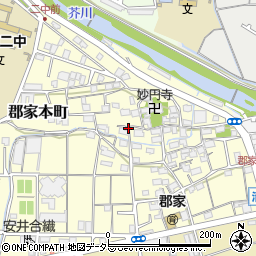 大阪府高槻市郡家本町周辺の地図