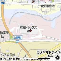 昭和パックス株式会社　亀山工場周辺の地図