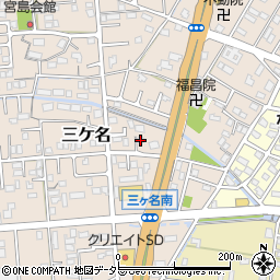 静岡県焼津市三ケ名427-3周辺の地図
