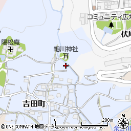 大阪府池田市吉田町周辺の地図