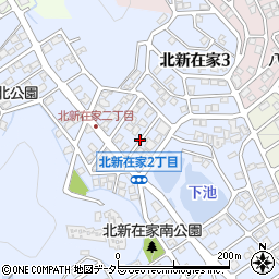 兵庫県姫路市北新在家周辺の地図