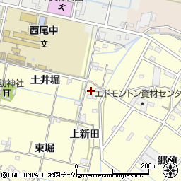 愛知県西尾市今川町上新田18周辺の地図