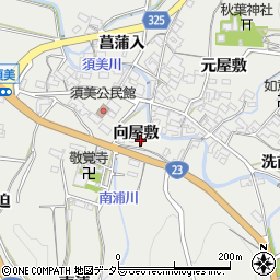 愛知県幸田町（額田郡）須美周辺の地図