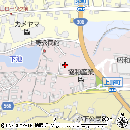 三重県亀山市上野町周辺の地図