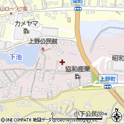 三重県亀山市上野町周辺の地図