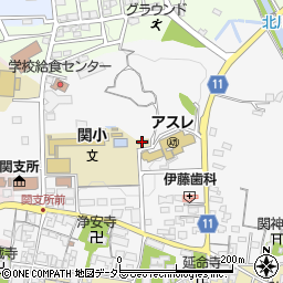 三重県亀山市関町木崎788周辺の地図