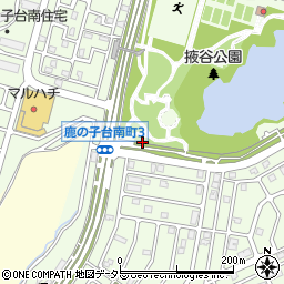 掖谷公園トイレ周辺の地図