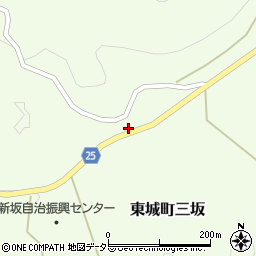 広島県庄原市東城町三坂354-3周辺の地図