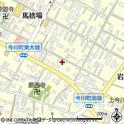 愛知県西尾市今川町御堂東12-3周辺の地図