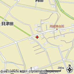 愛知県新城市中宇利岡74周辺の地図