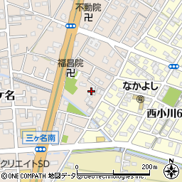 静岡県焼津市三ケ名532周辺の地図
