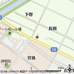 愛知県西尾市室町長割35周辺の地図