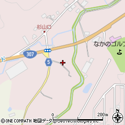 滋賀県甲賀市信楽町中野周辺の地図