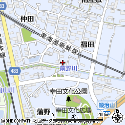愛知県額田郡幸田町芦谷福田126周辺の地図