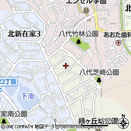 兵庫県姫路市八代緑ケ丘町14周辺の地図