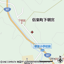 滋賀県甲賀市信楽町下朝宮358周辺の地図
