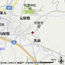 愛知県額田郡幸田町須美洗前71周辺の地図