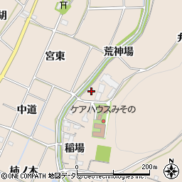 愛知県豊川市金沢町弁天下周辺の地図