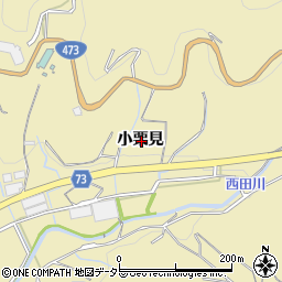 愛知県蒲郡市清田町小栗見周辺の地図