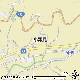 愛知県蒲郡市清田町（小栗見）周辺の地図