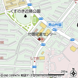 八幡男山竹園郵便局周辺の地図