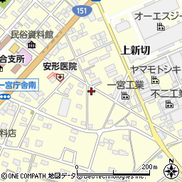 愛知県豊川市一宮町上新切539周辺の地図