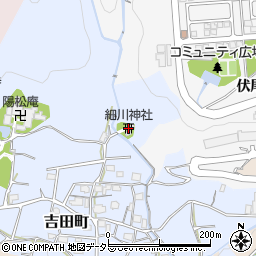 細川神社周辺の地図