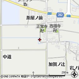 京都府八幡市岩田茶屋ノ前122周辺の地図