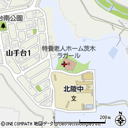 茨木特別養護老人ホームラガール周辺の地図