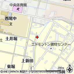 愛知県西尾市今川町上新田12周辺の地図
