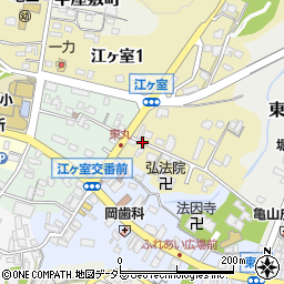 三重県亀山市江ヶ室周辺の地図