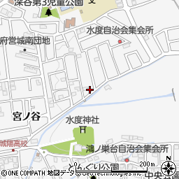 京都府城陽市寺田宮ノ谷周辺の地図