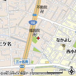 静岡県焼津市三ケ名535周辺の地図