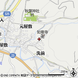 愛知県額田郡幸田町須美洗前75周辺の地図
