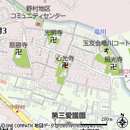 心光寺周辺の地図