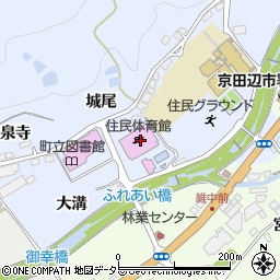 宇治田原町住民体育館周辺の地図