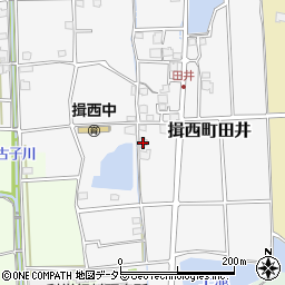 兵庫県たつの市揖西町田井163周辺の地図
