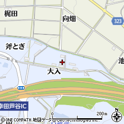 愛知県額田郡幸田町芦谷斧とぎ37周辺の地図